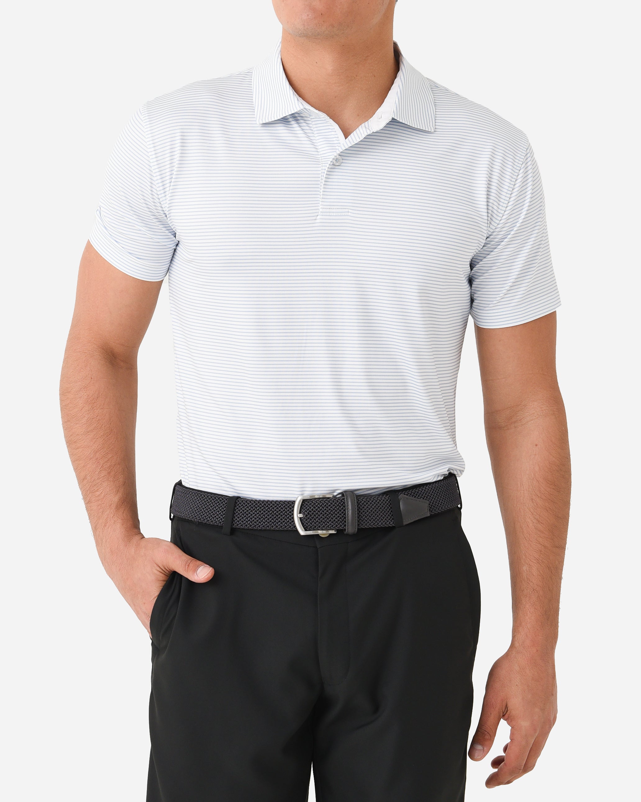 Bullet Stripe Golf Polo Shirt – Eagle Six Gear